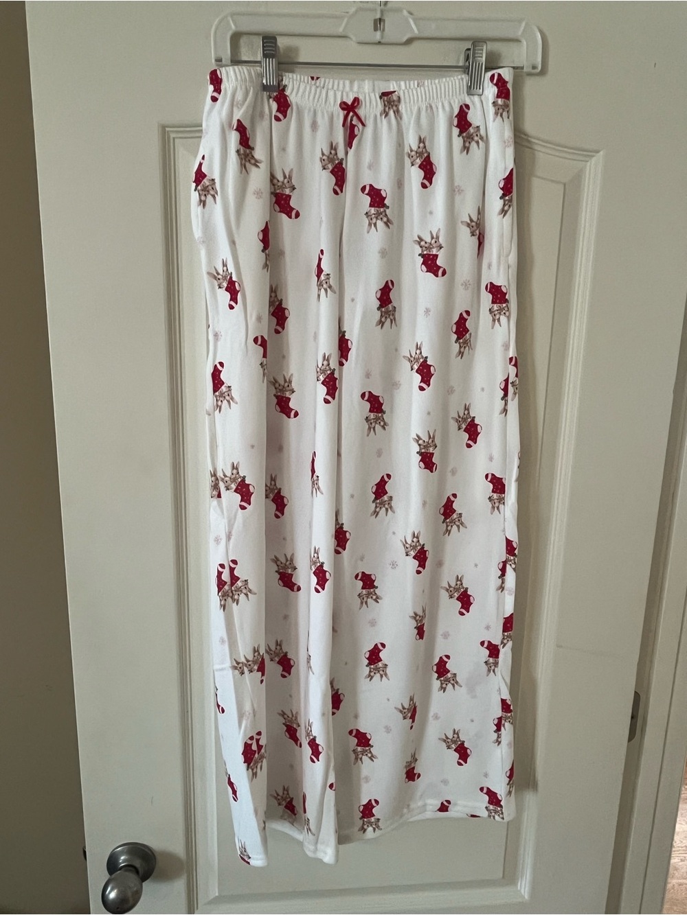 Hollister Soft Winter Pajama Christmas Pants with Stockings/Bunnies Women’s S